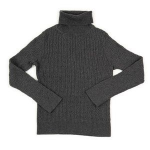 TALBOTS Petites stretch Pima cotton cable knit sweater size S
